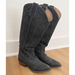 Frye - Black Leather Cowboy Boot - Size 6